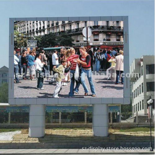 Financial institutions P10 full color big screen outdoor led tv